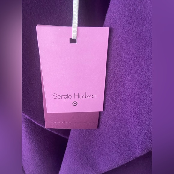 Gorgeous Purple Coat Sergio Hudson x Target Overcoat - Picture 13 of 14